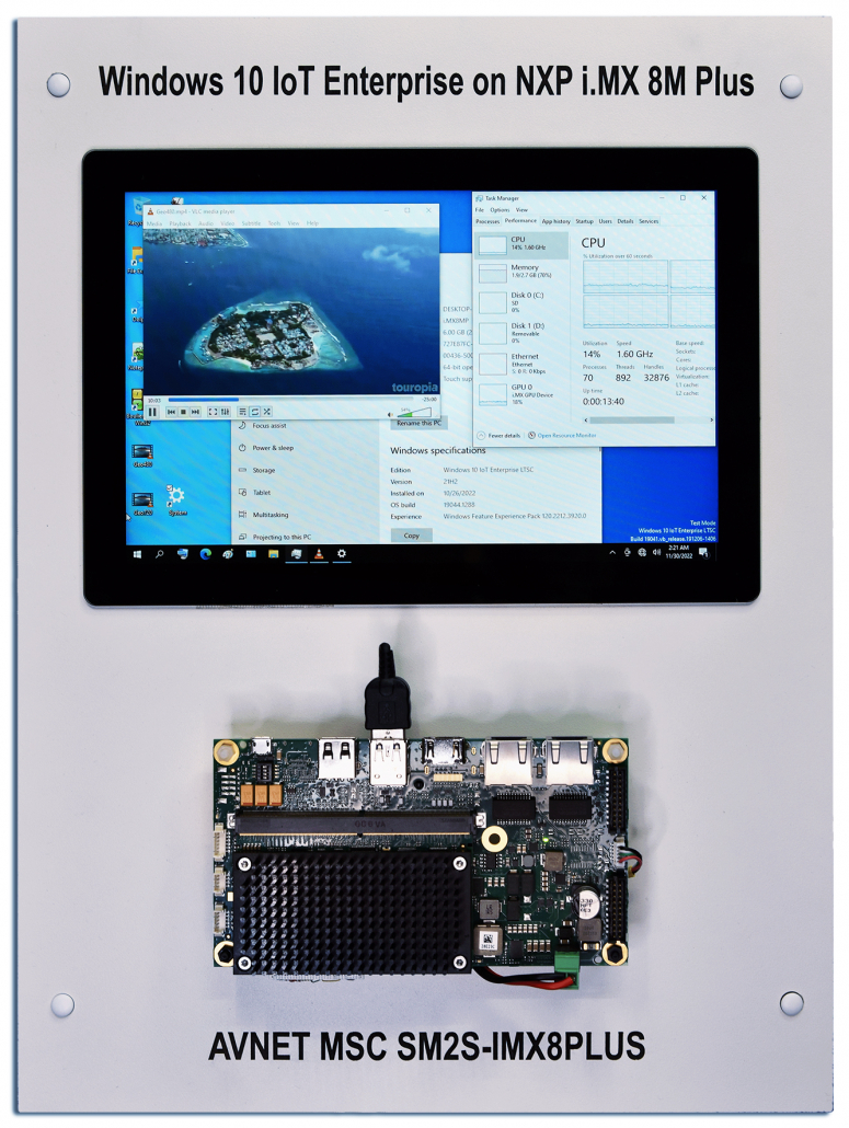 SMARC™ embedded compute module running the full Microsoft Windows® 10 IoT Enterprise LTSC